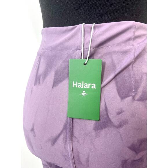 Halara Softlyzero High Waisted Yoga Flare Leggings Frost Purple Tie Dye Small - Picture 3 of 3